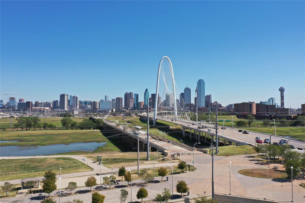 a view of a city with tall buildings