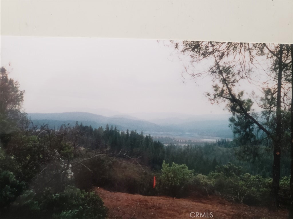 a view of a covered with snow in the background