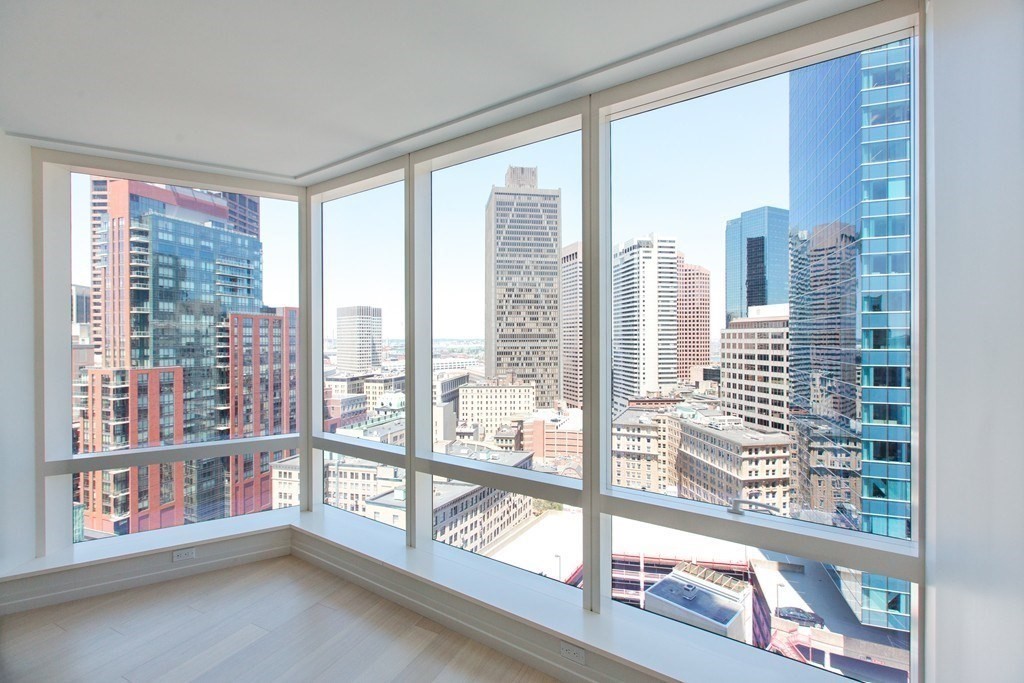 a view of a large window with an outdoor view