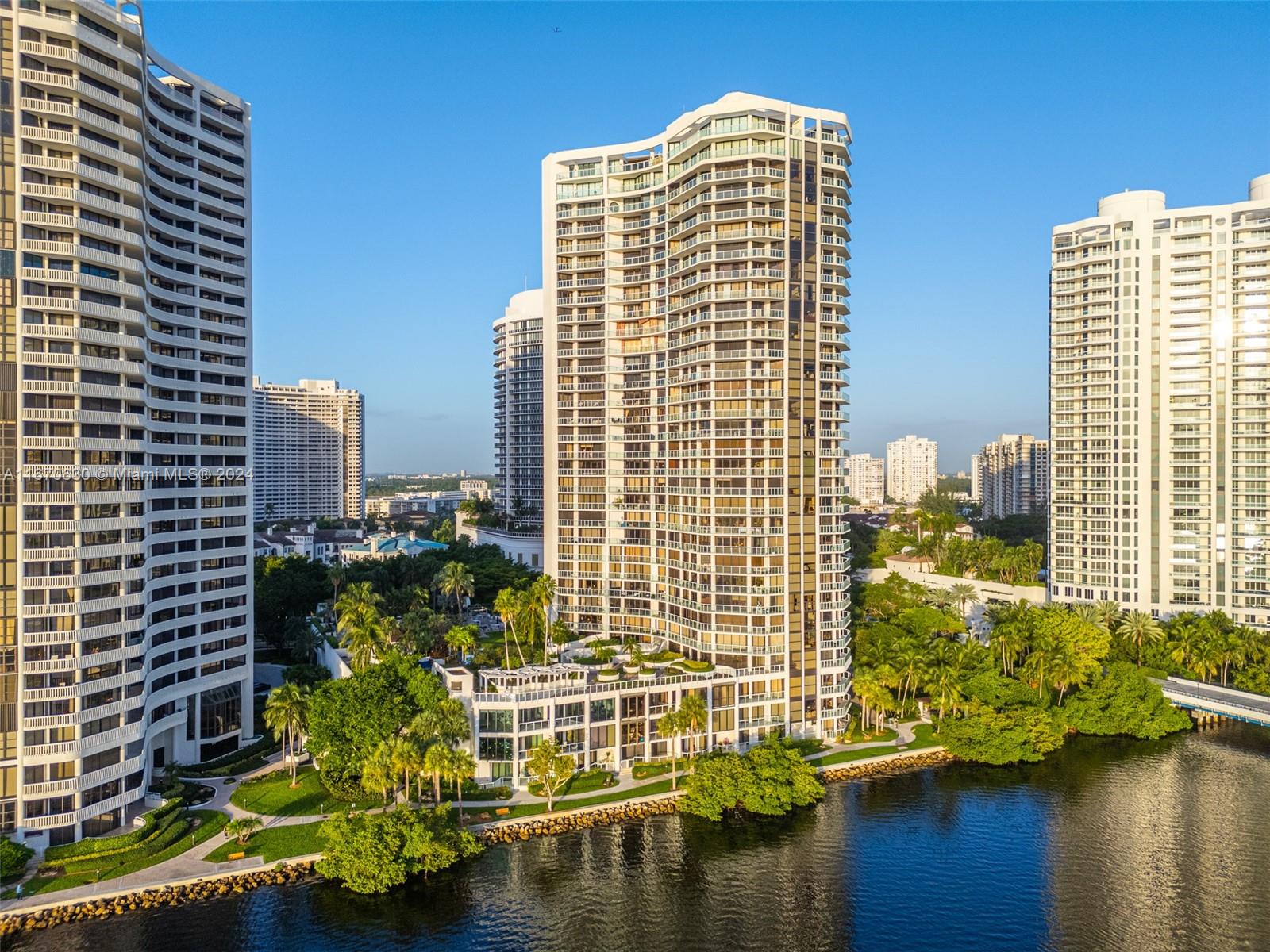 a view of a city with tall buildings