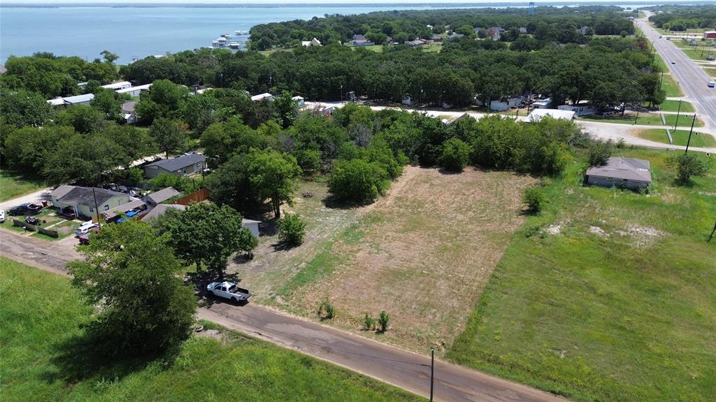 an aerial view of residential house with outdoor space