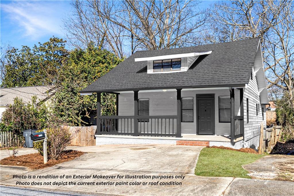 a view of a house with a outdoor space