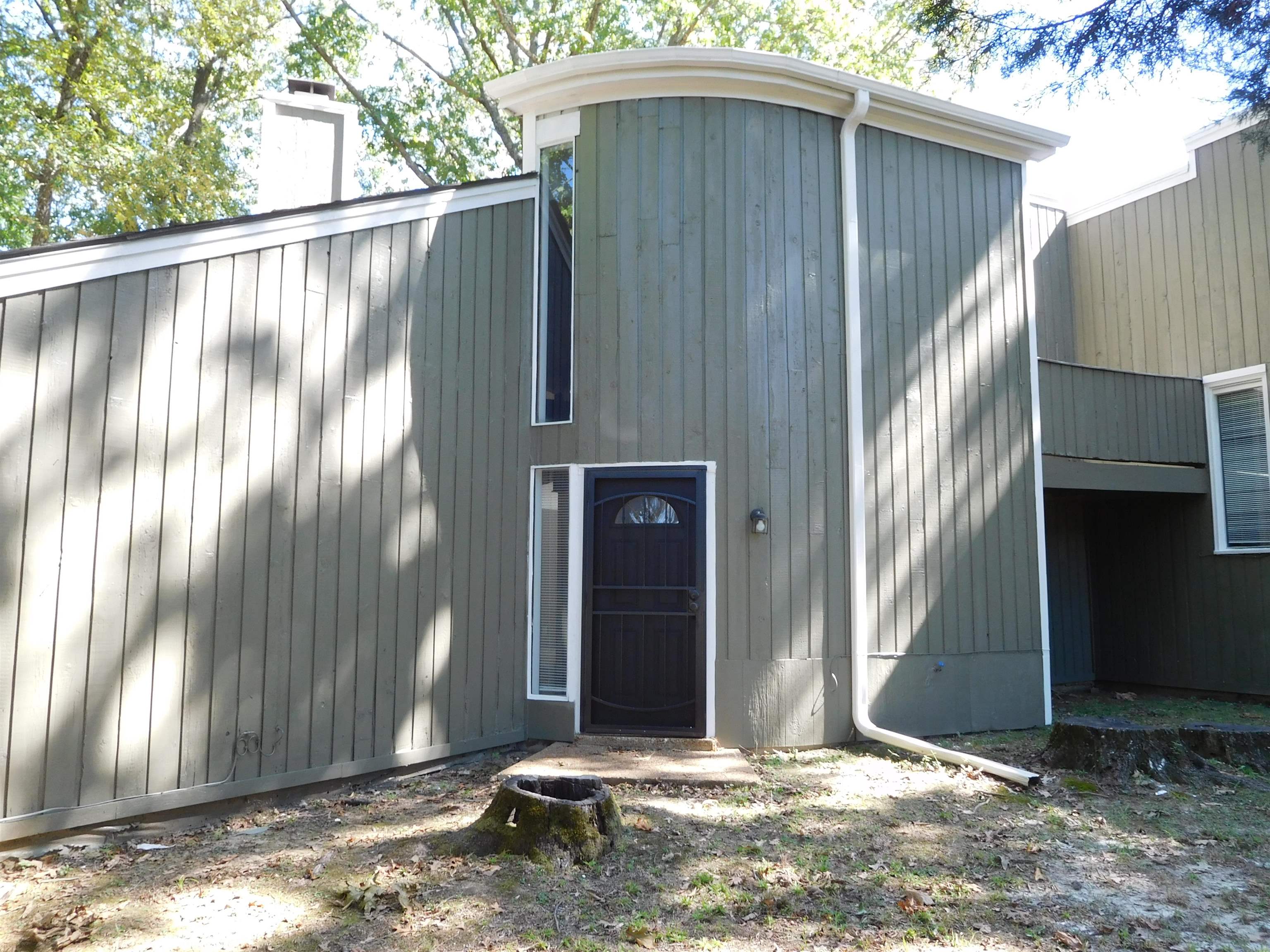 a front view of a house