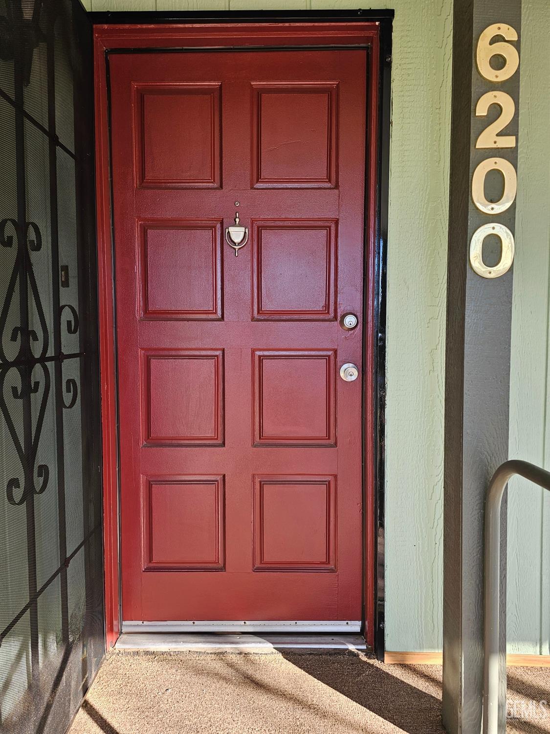 a view of front door of a house