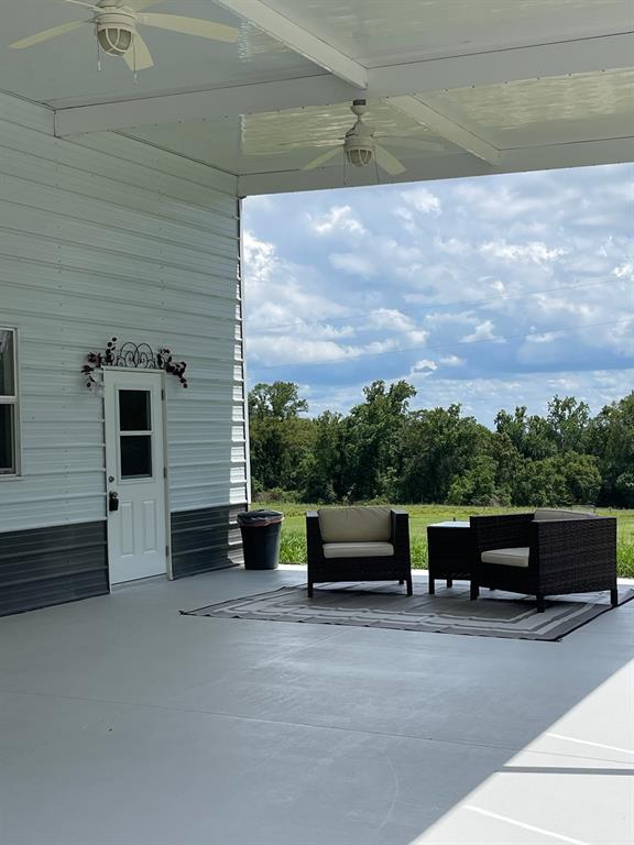 a view of outdoor space with seating