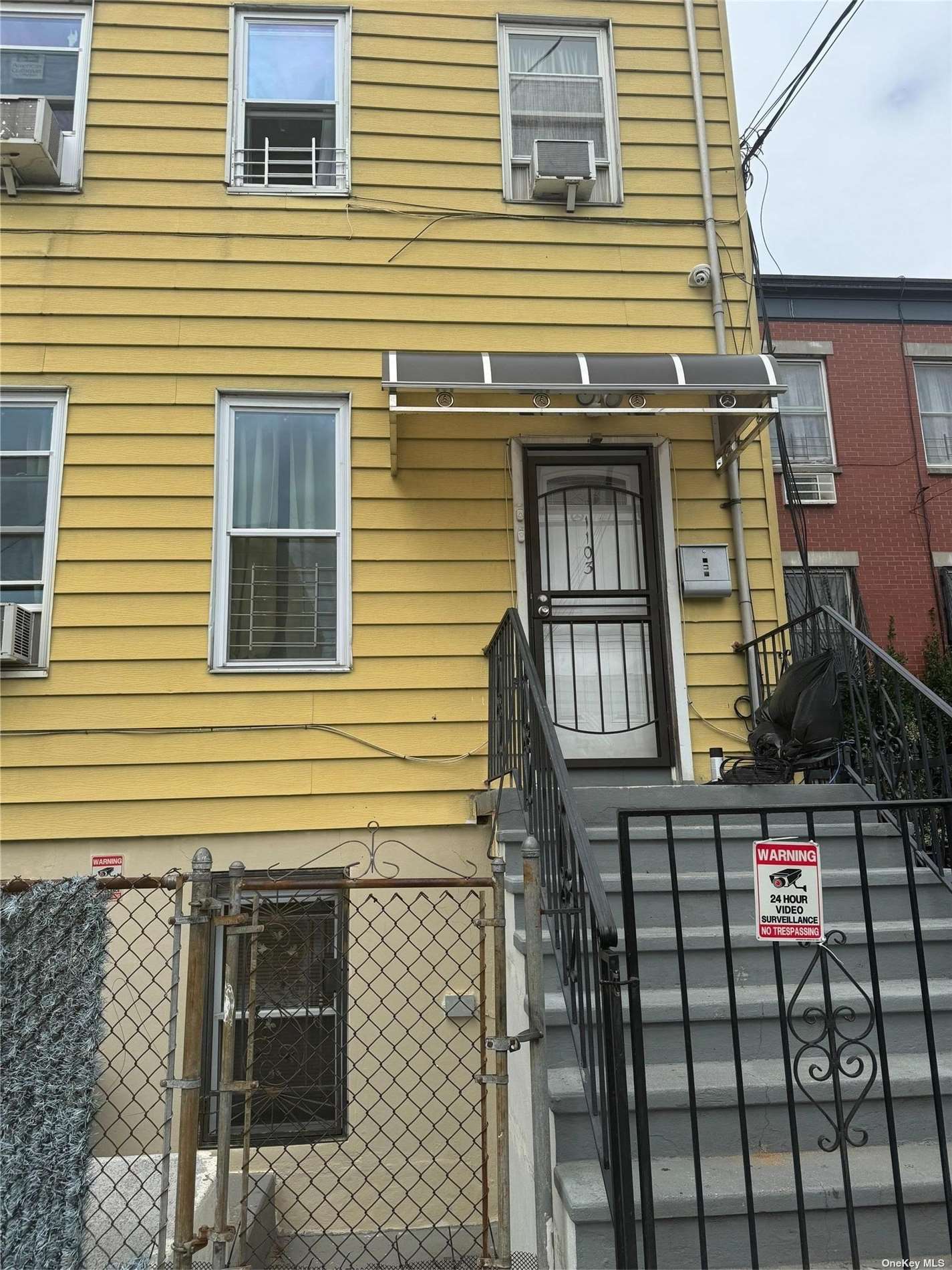 a view of a house with a window