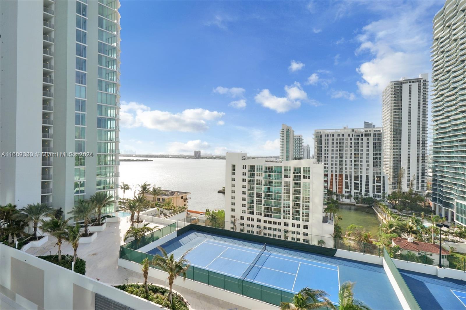 a view of balcony with city view