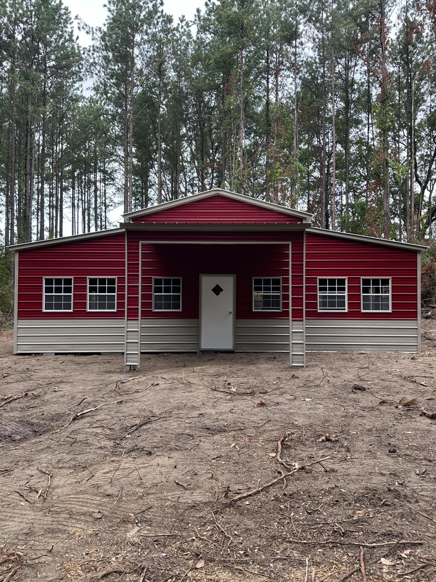 a front view of a house