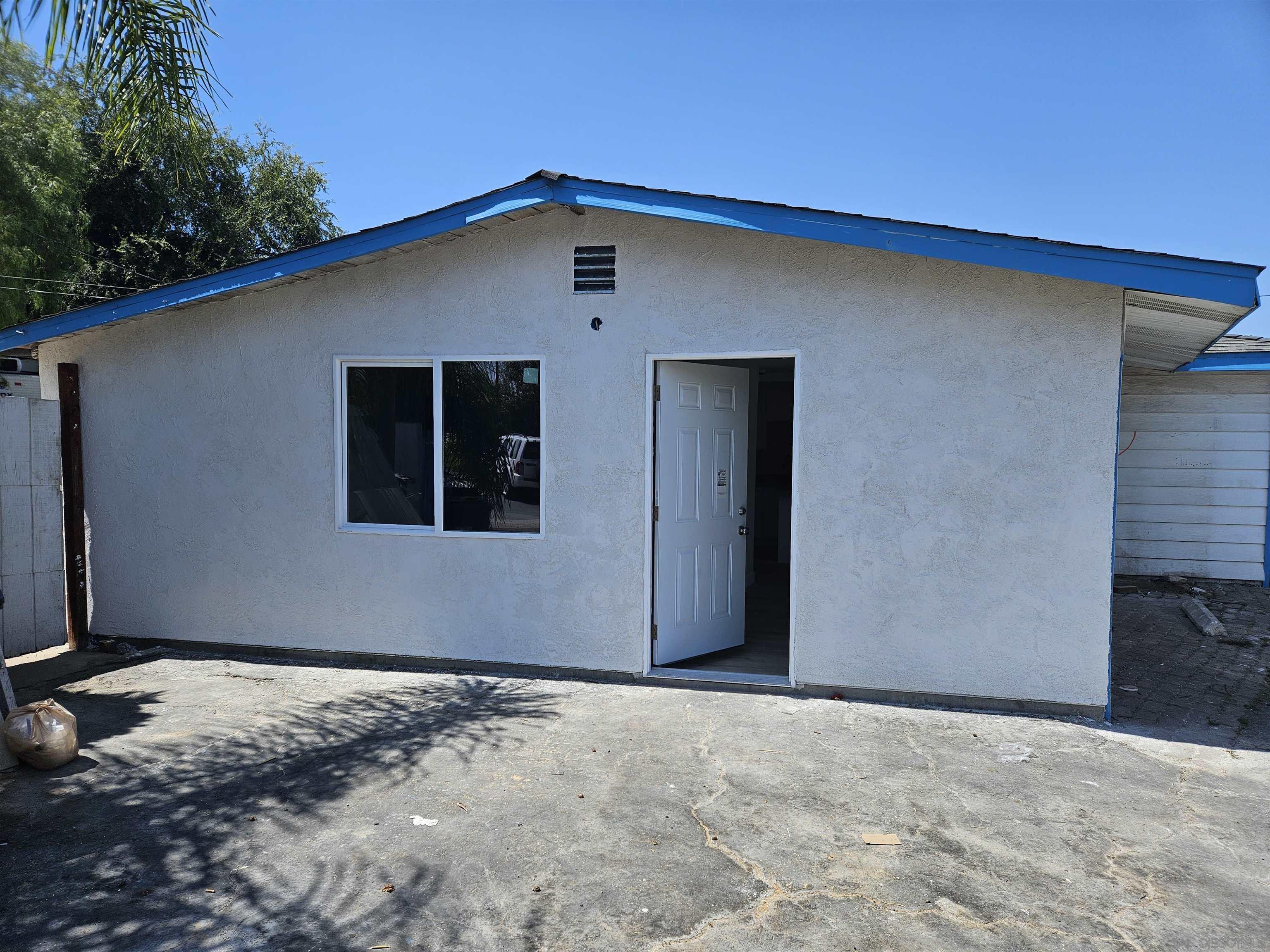 a front view of a house