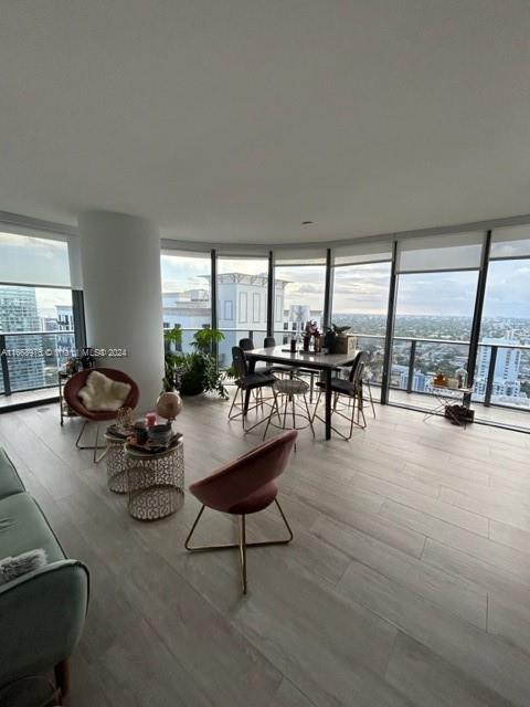 a living room filled with furniture