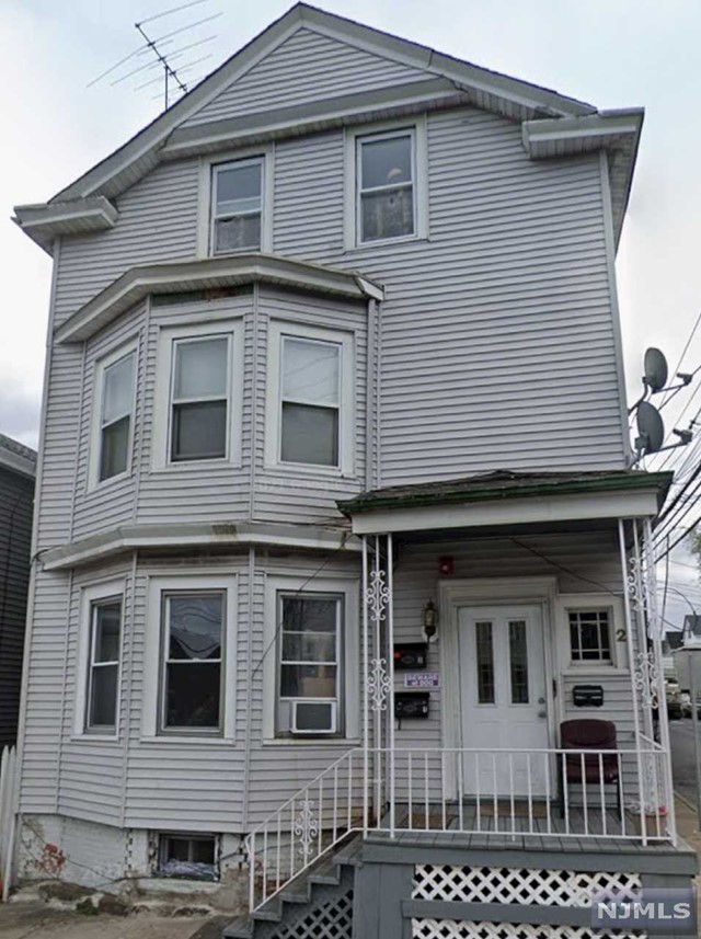 a front view of a house