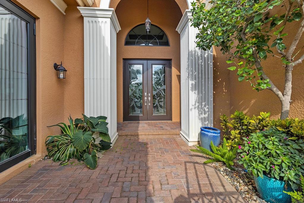 Entrance to property with french doors