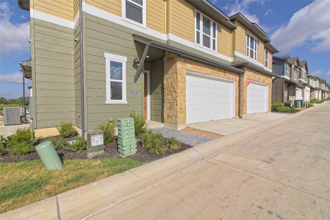 a front view of a house