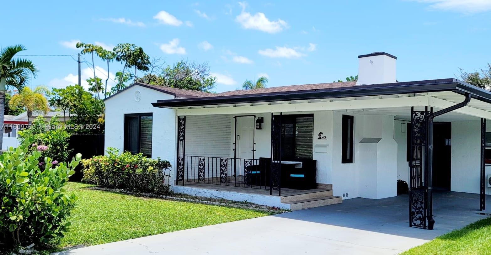 a view of a house with patio