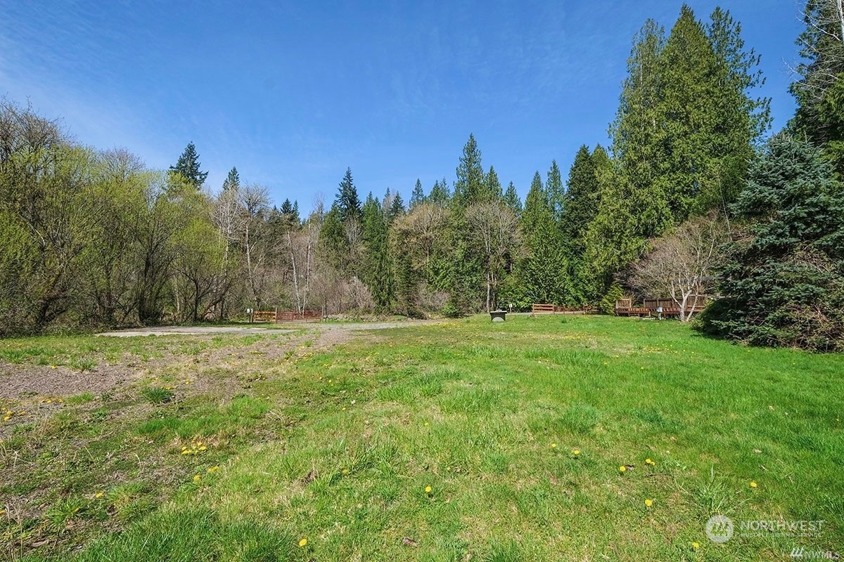 a view of an outdoor space and a yard