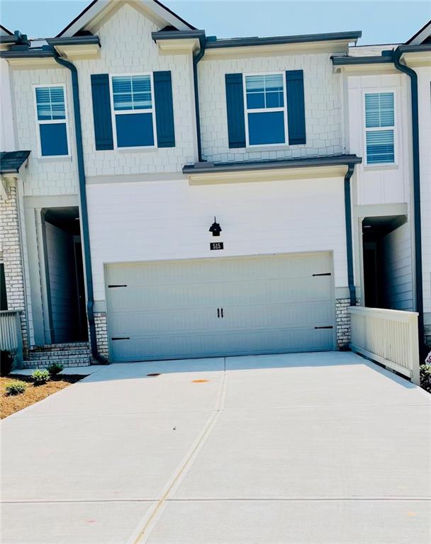 a front view of a house