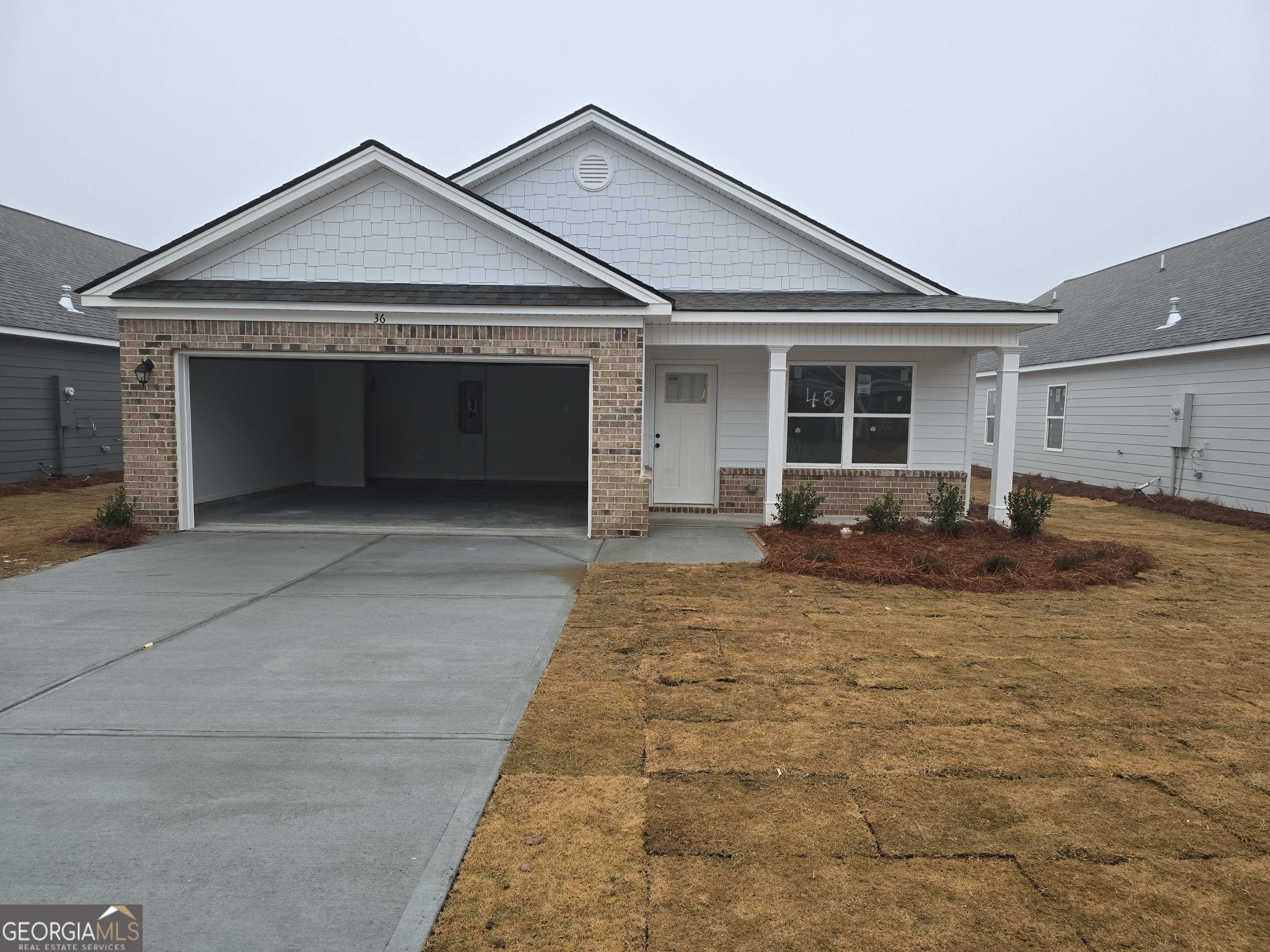 a view of a house with a outdoor space