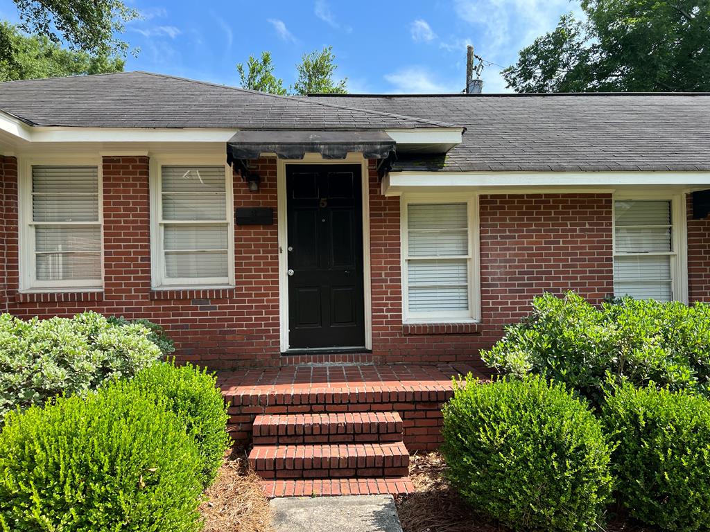 a front view of a house