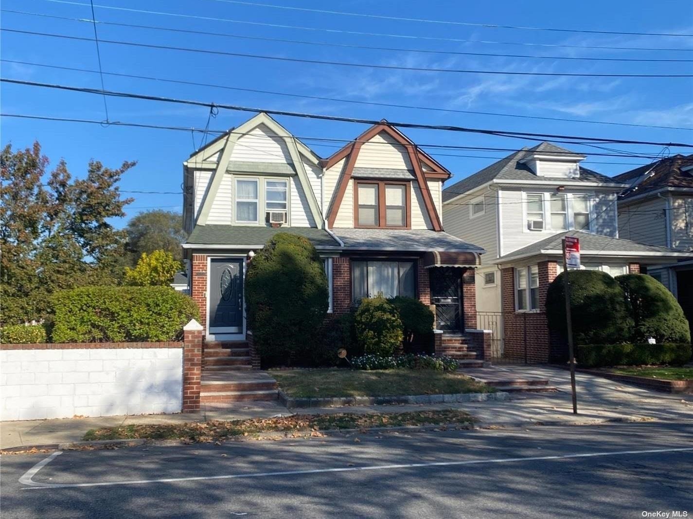 a front view of a house