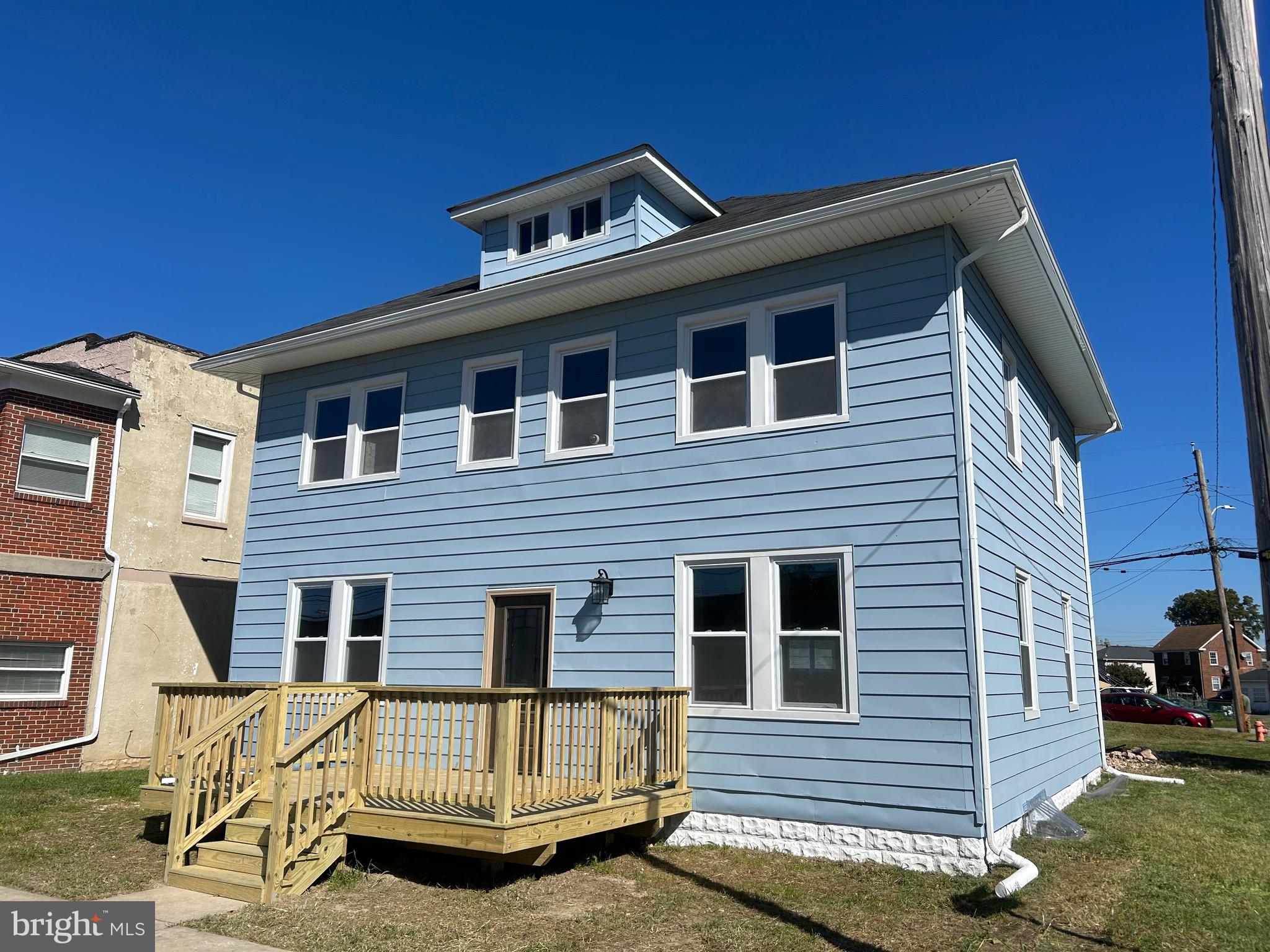 a view of a house with a patio