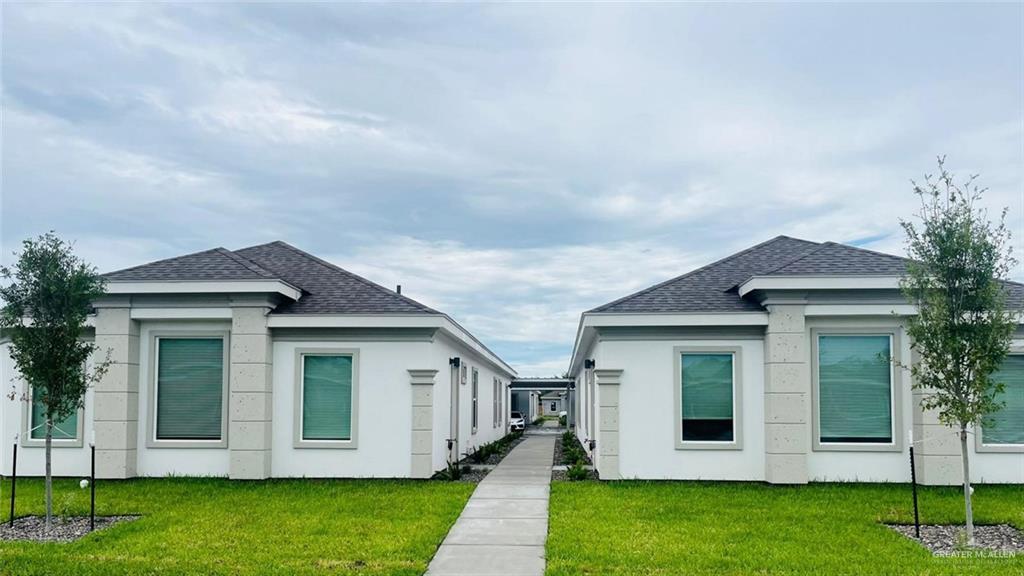 a front view of house with yard