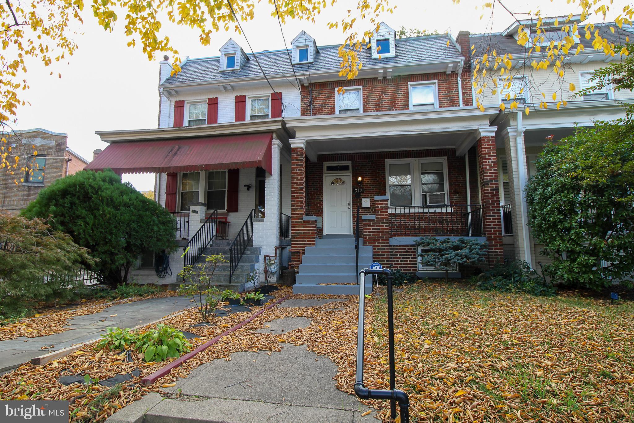 a front view of a house