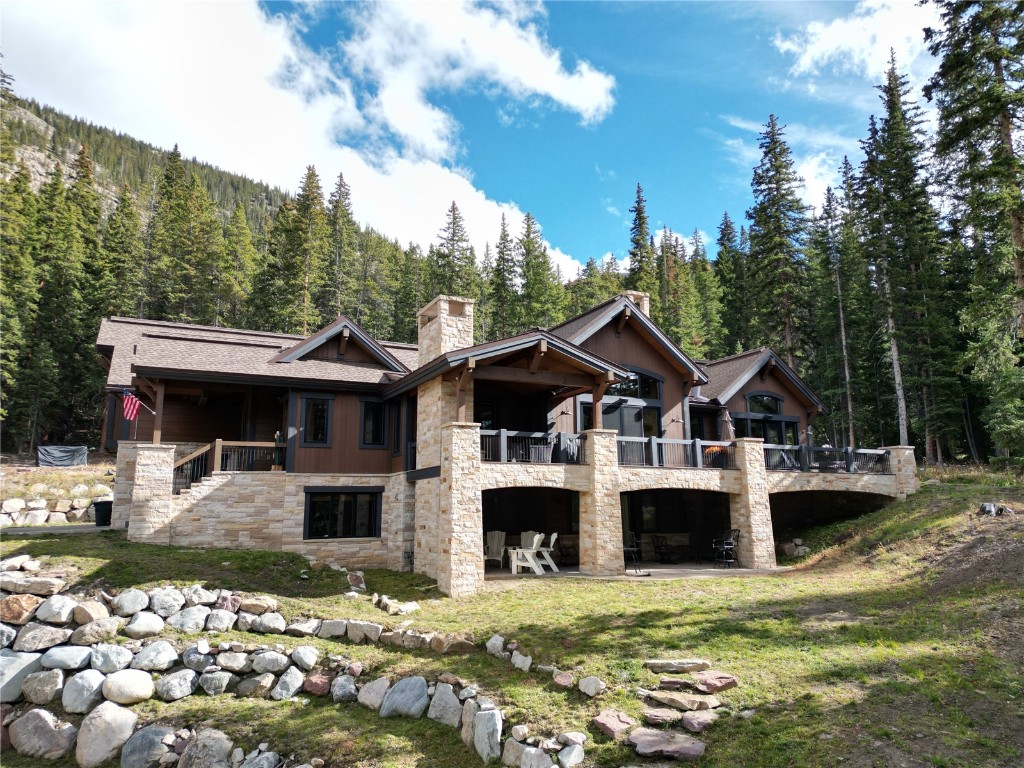 a front view of a house with swimming pool