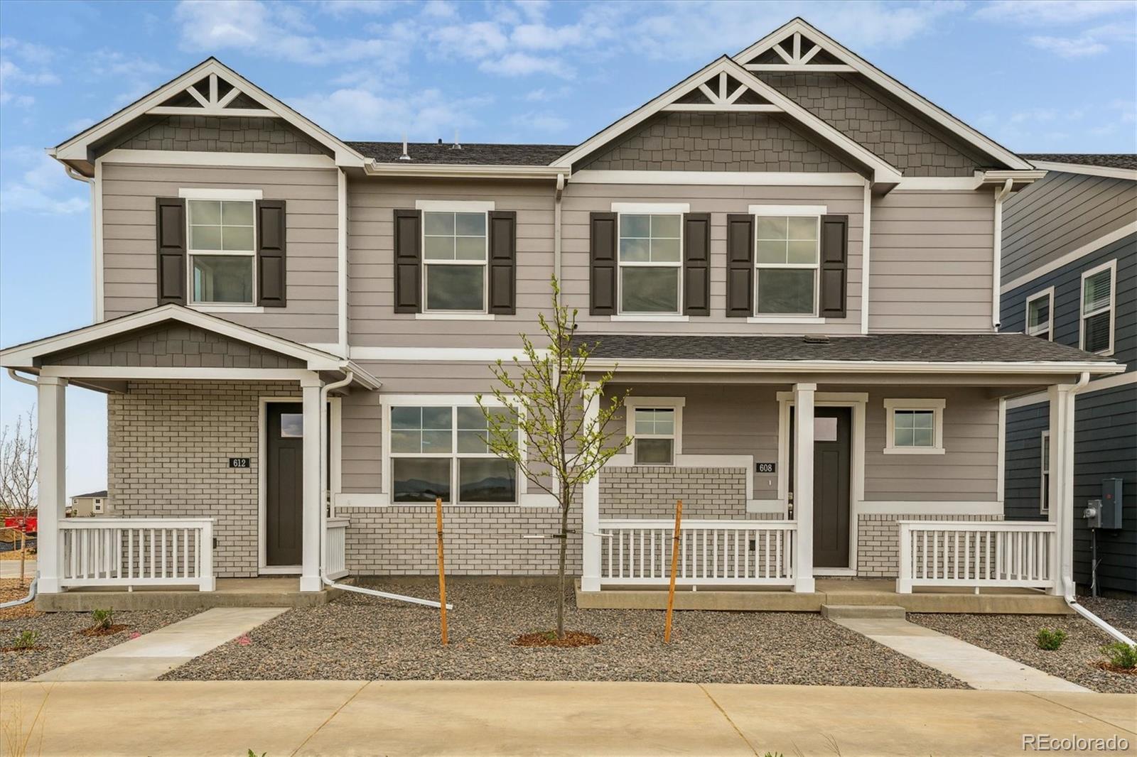 a front view of a house