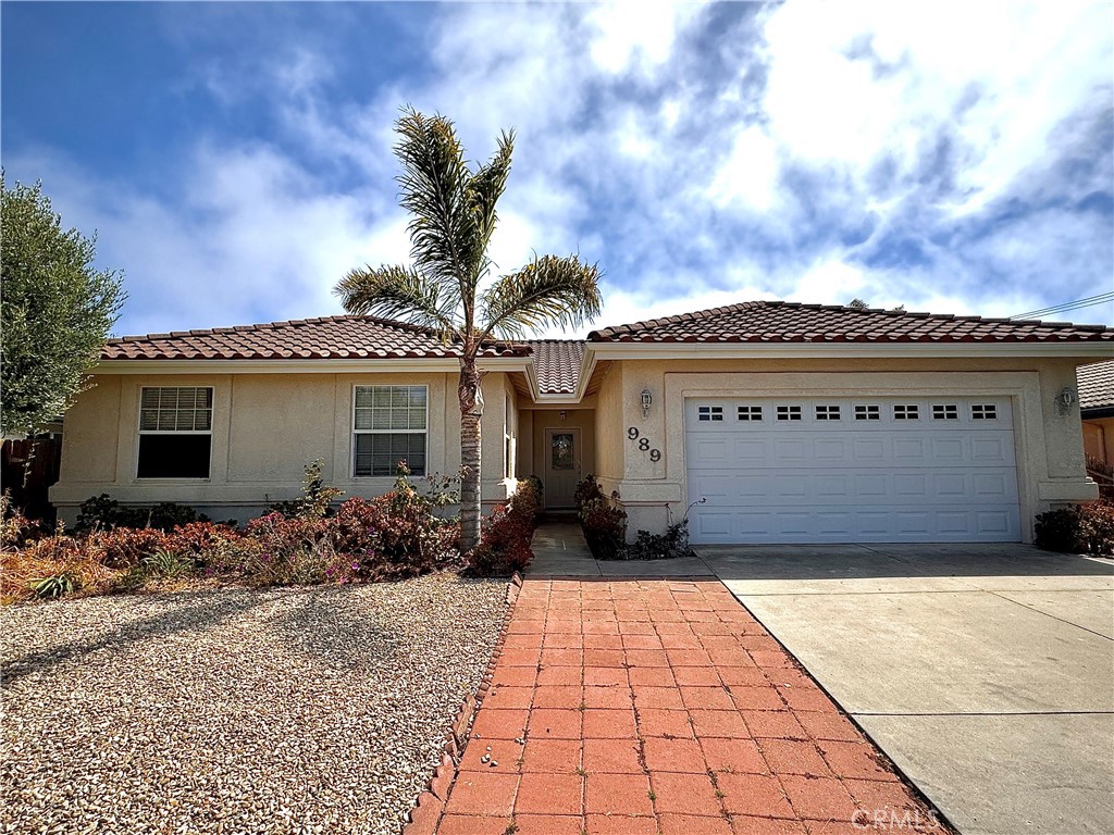 a front view of a house