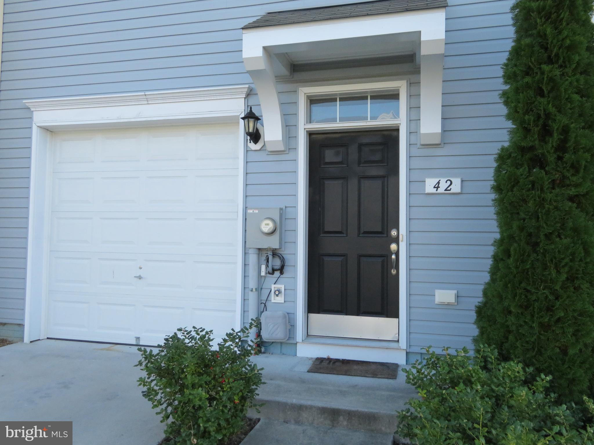 a view of front door of house