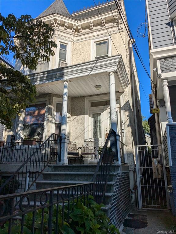 a view of a house with a balcony