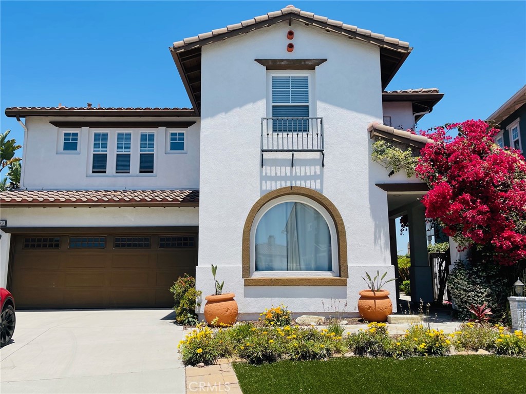 a front view of a house