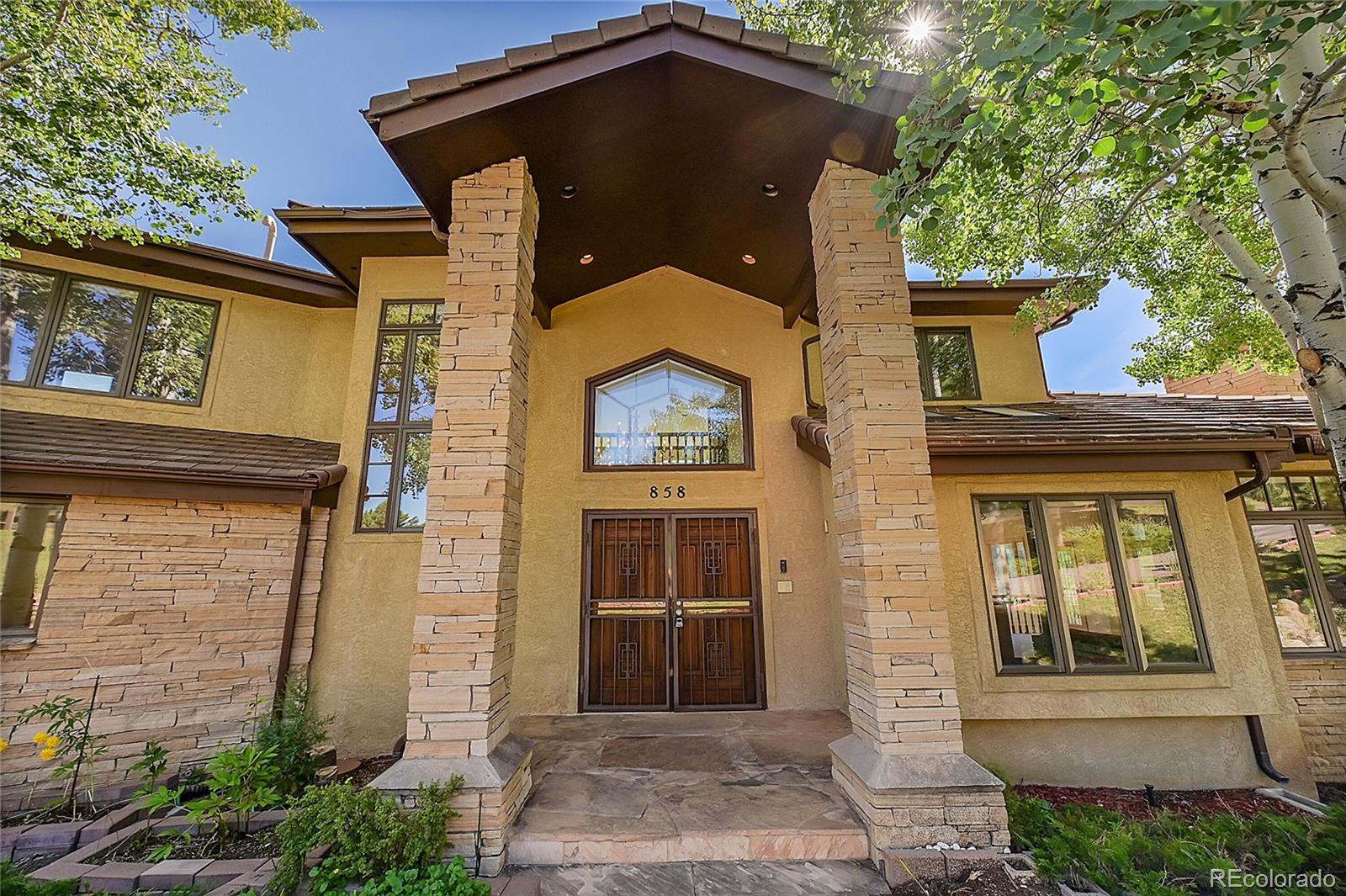 a front view of a house