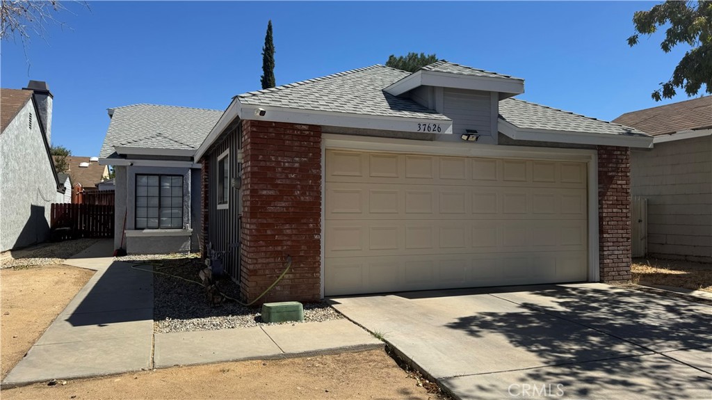 a front view of a house