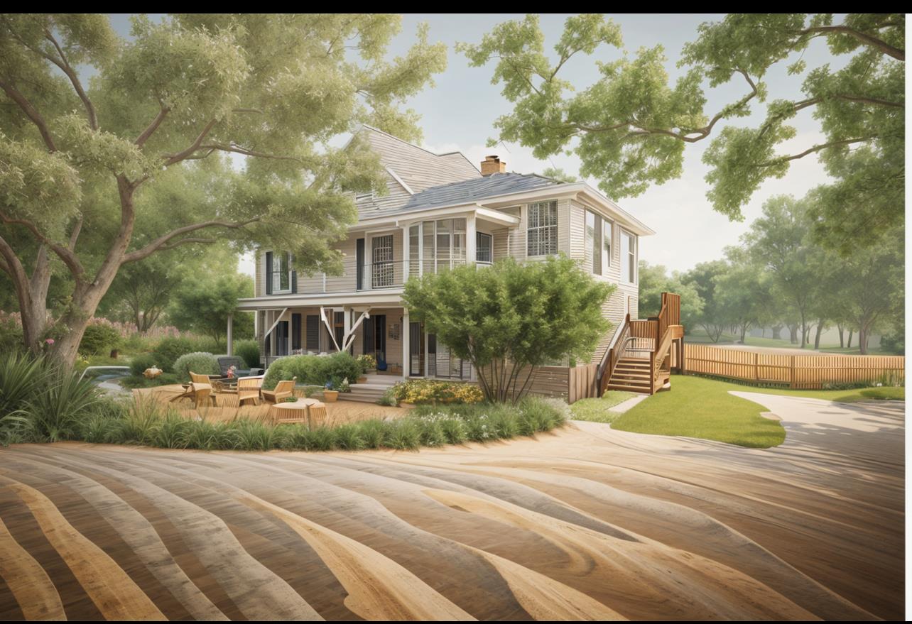 a front view of a house with a yard and potted plants