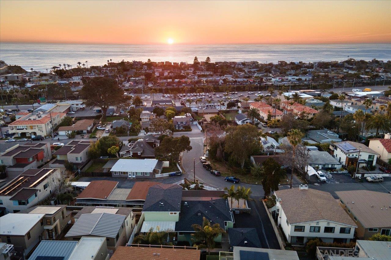 an aerial view of a city