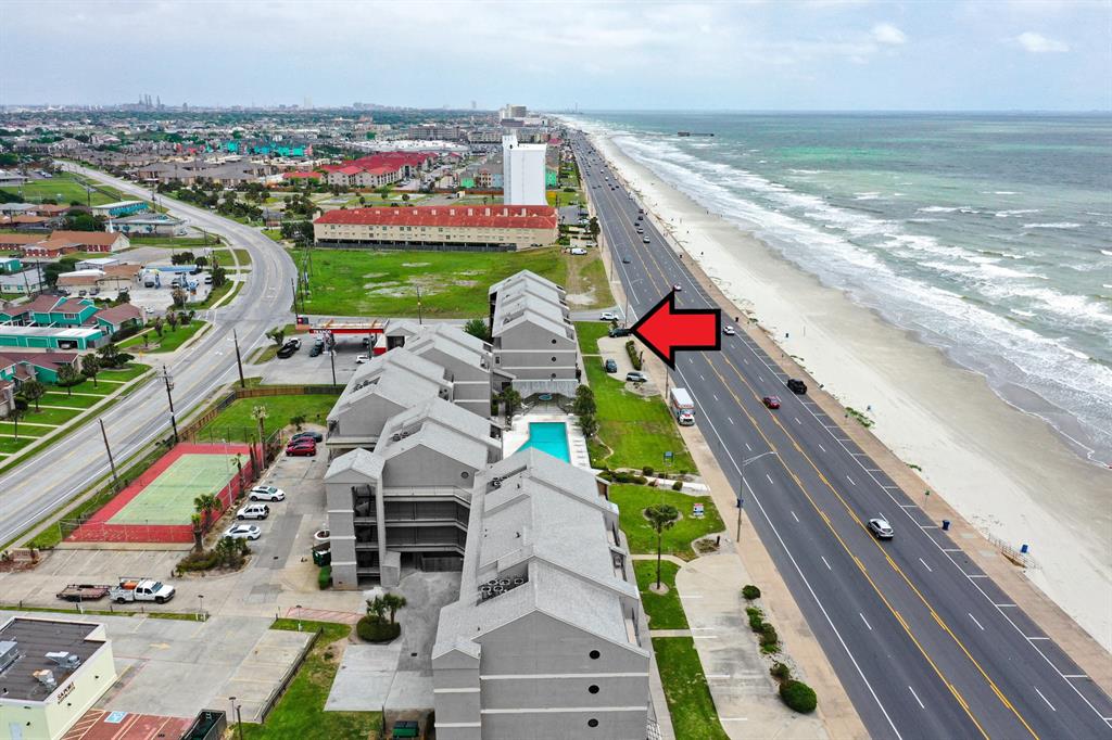 a view of yard with an ocean view