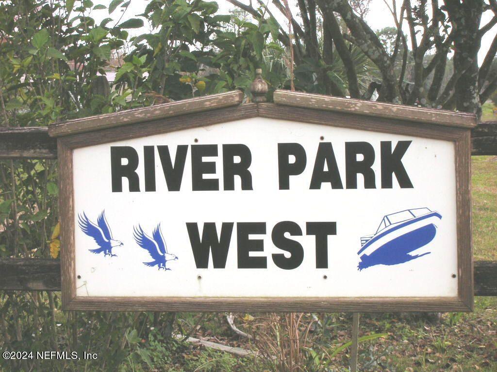 River Park West Sign