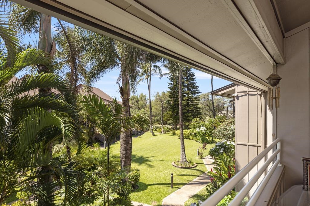 a view of a porch