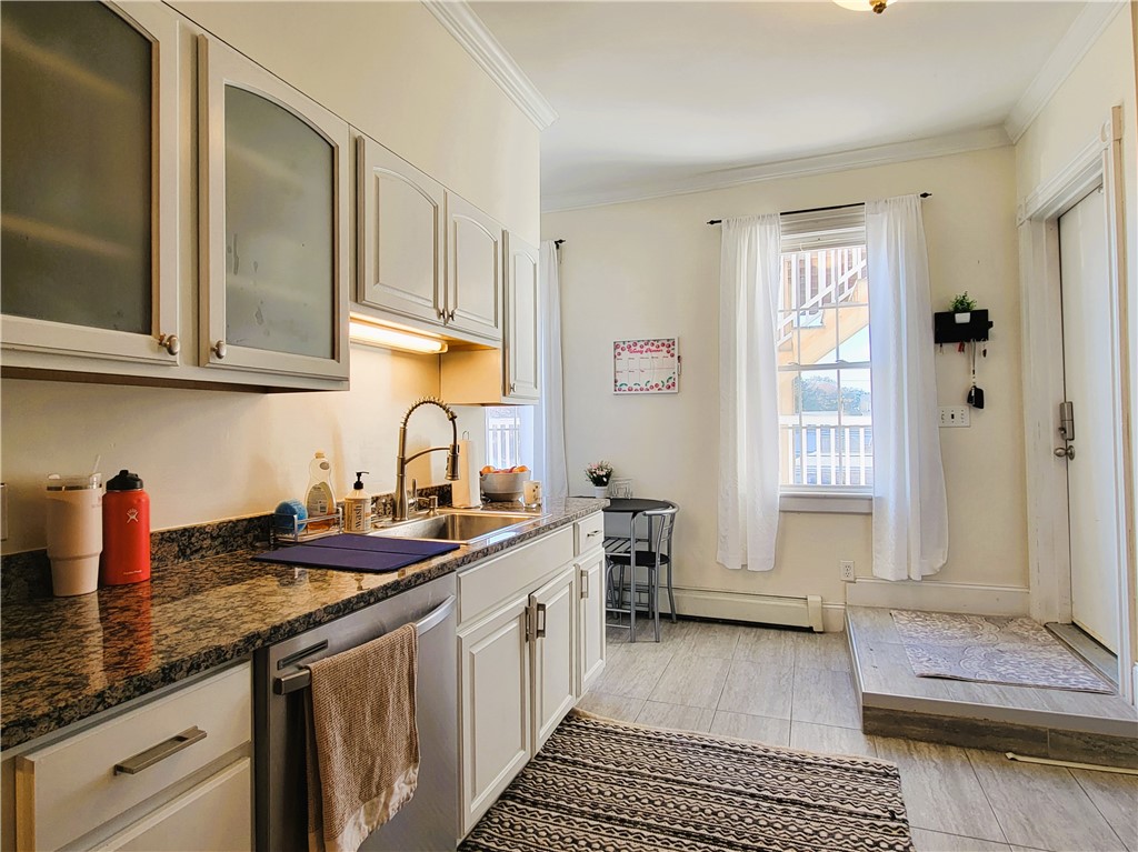 Fully equipped kitchen with modern appliances