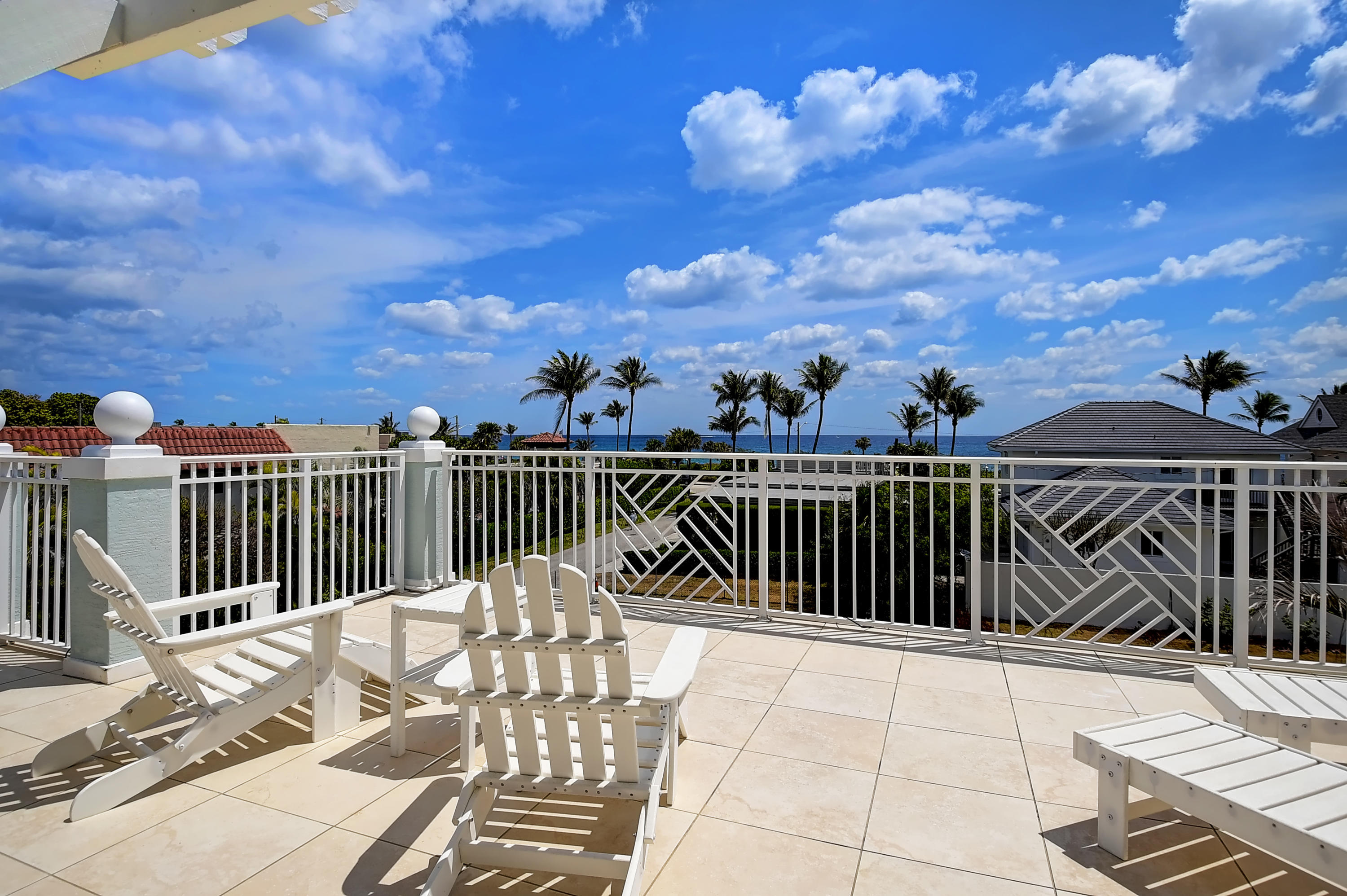 a view of a roof deck