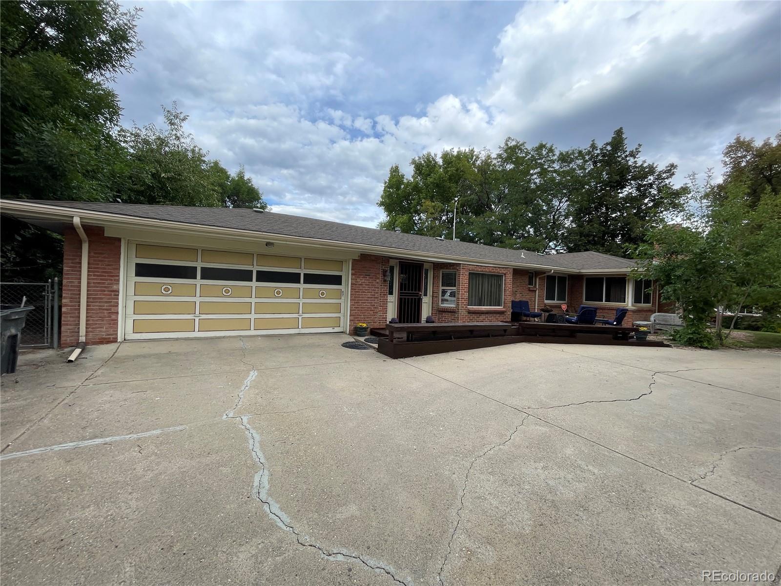 front view of a house with a street