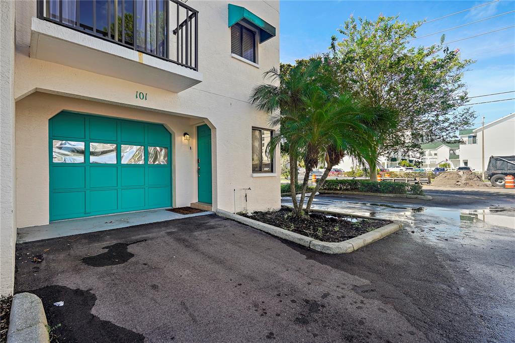 a view of a front door of house