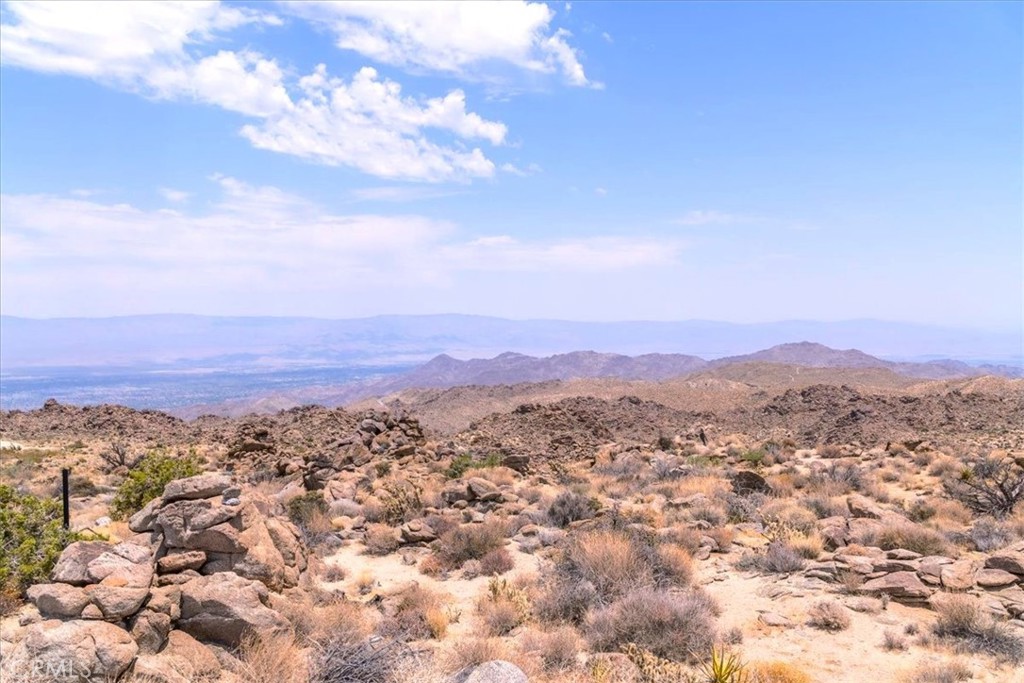 a view of city and mountain