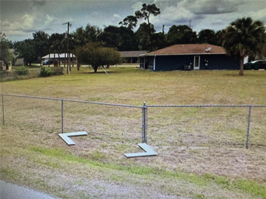 a backyard of a house