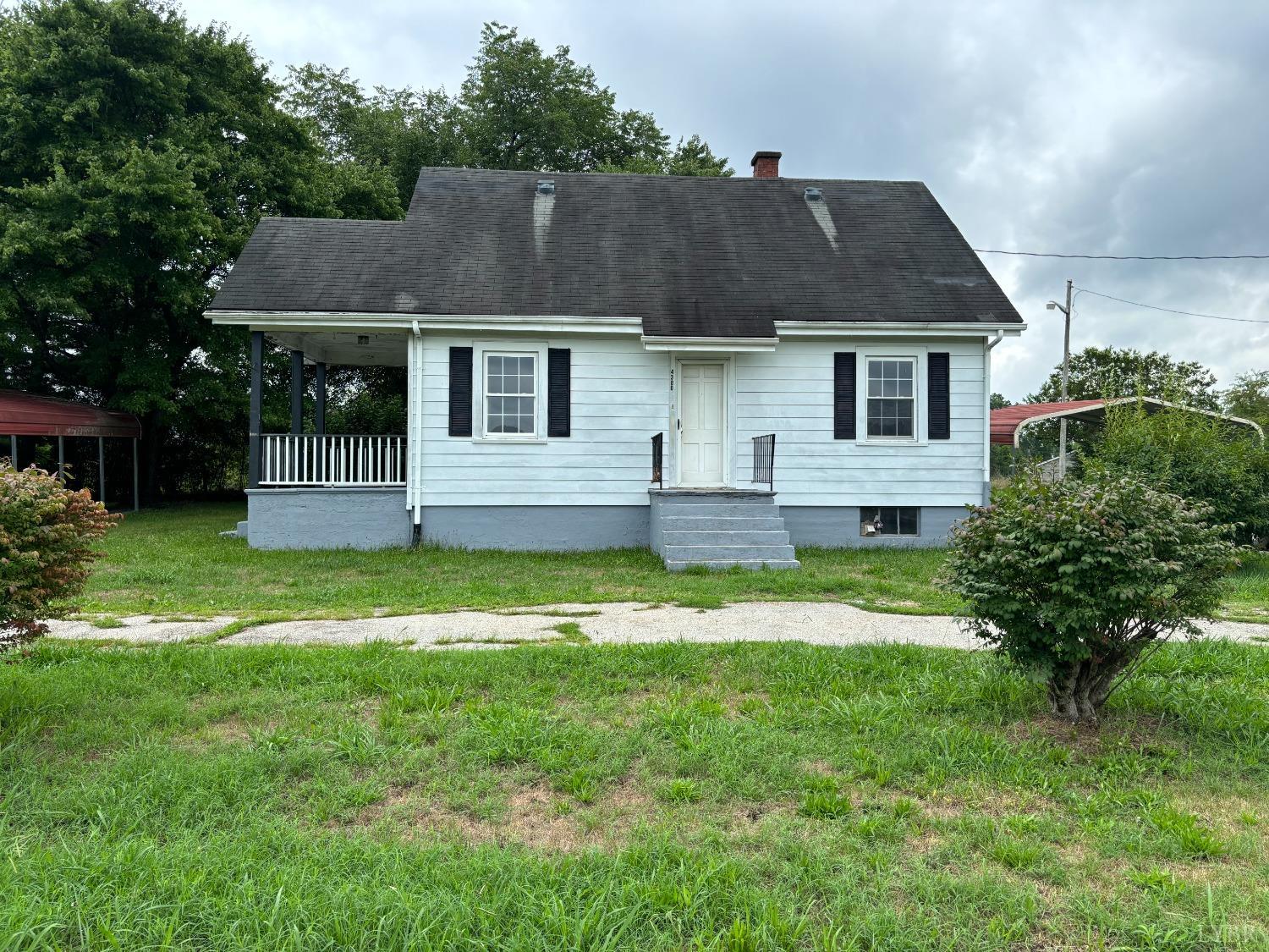 a aerial view of a house