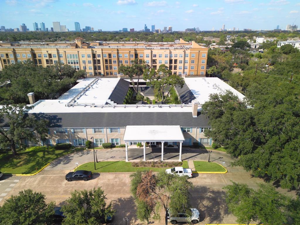 a aerial view of a house with lake view