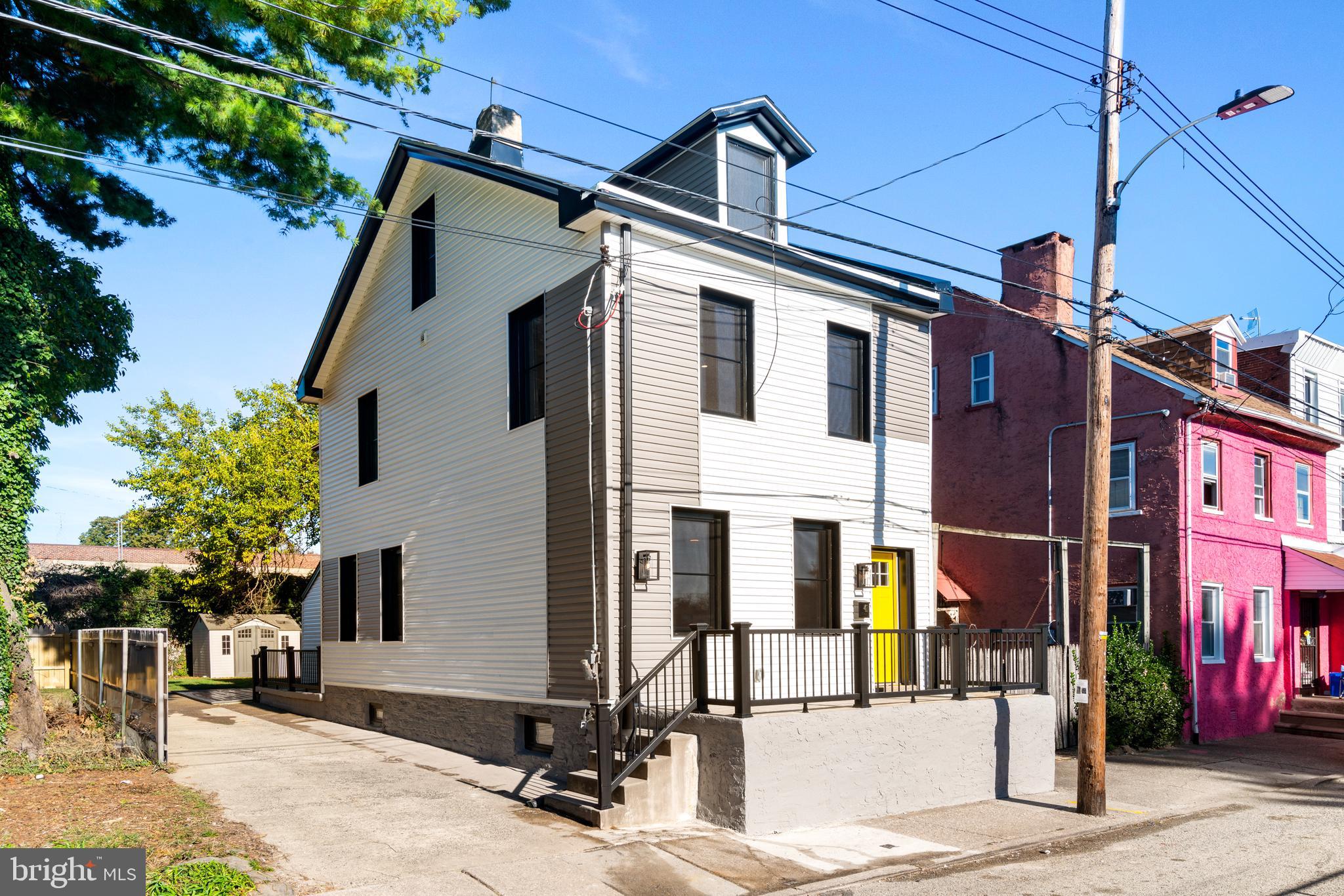 a front view of a house