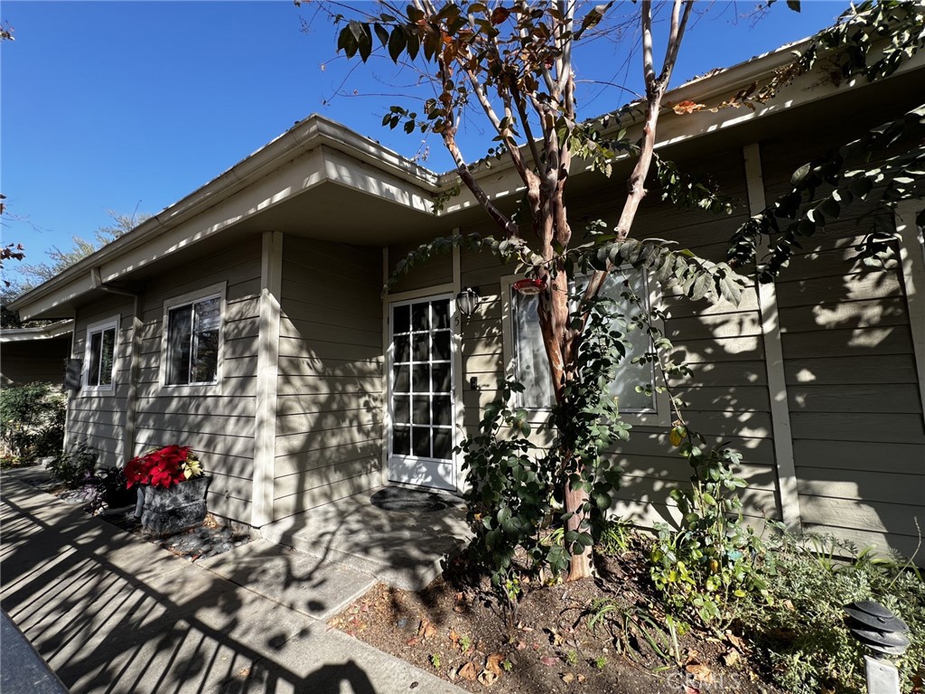 a front view of a house