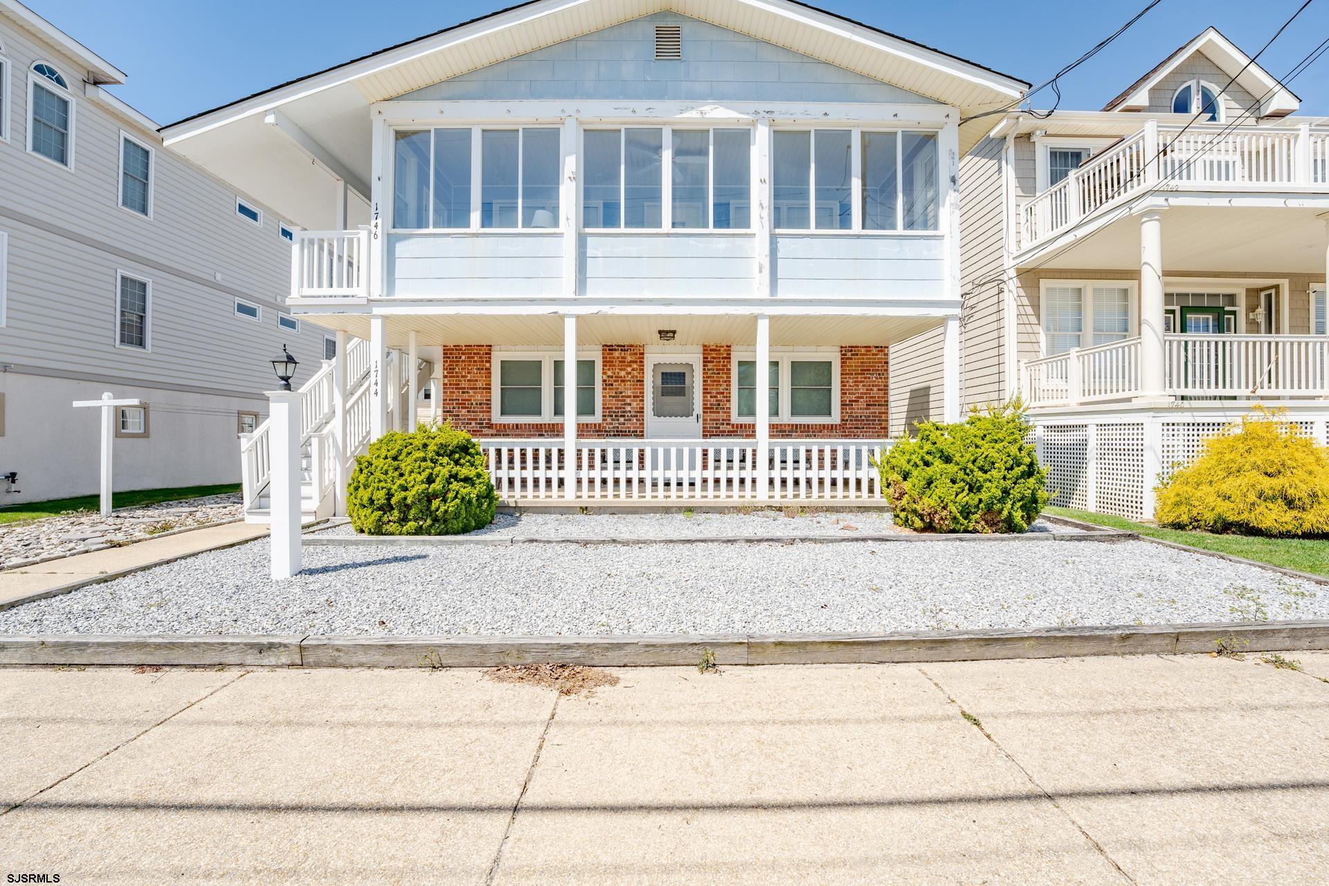 a front view of a house